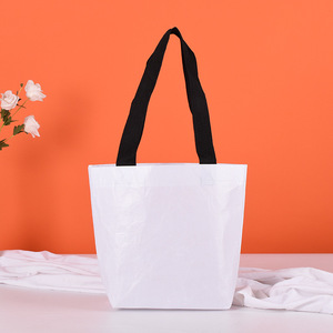 Sac fourre-tout promotionnel personnalisé avec logo, en RPET non tissé, sac de promotion pour salon professionnel, cadeau d'entreprise, écologique, réutilisable, vente en gros, OEM - Product Image 4