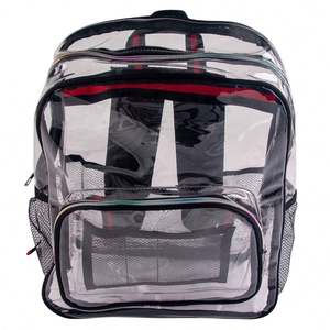 Wholesale Outdoor Waterproof Transparent PVC Clear <b>Backpack</b> School Bag Promotional Category - Product Image 3