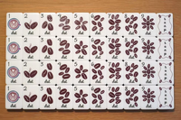 Set Mahjong Khusus Bertema Buku 160 Buah, Set Mahjong Amerika, Hadiah Mewah Bertema Buku, Perpustakaan, Kopi, dan Bunga, Grosir