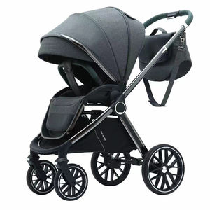 Poussette bébé 3 en 1 OEM, nouvelle, haute, avec siège <span class=keywords><strong>auto</strong></span>, légère, pour nouveau-né, antichoc, confortable, chariot pour bébé - Product Image 4