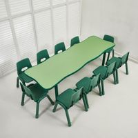 Mobilier scolaire en plastique bon marché bureau et chaise d'étudiant