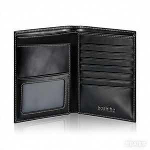 Boshiho Custom Passport Cover Genuine Leather RFID Travel Slim Business Credit <b>Card</b> <b>Protector</b> Wholesale Passport Holder - Product Image 1