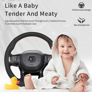 Accesorios para automóviles, los mejores productos de venta para el cuidado del automóvil, cubierta de cuero para <span class=keywords><strong>volante</strong></span> de costura a mano para camión <span class=keywords><strong>Dodge</strong></span> RAM - Product Image 5