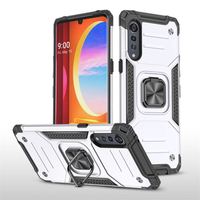 Anillo magnético giratorio de 360 grados para coche, funda armadura para teléfono móvil LG de terciopelo 5G, cubierta trasera a prueba de golpes