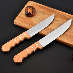 <span class=keywords><strong>Couteau</strong></span> de cuisine de Chef en acier inoxydable, ustensile bon marché de 6 ''7'' 8 ''<span class=keywords><strong>couteau</strong></span> de boucher à viande, <span class=keywords><strong>couteau</strong></span> à découper avec manche en bois - Product Image 2