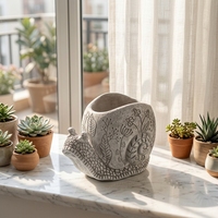 Pot de Plante Succulente Imperméable Style Nordique en Ciment – Outil de Jardinage Essentiel – Vente Flash
