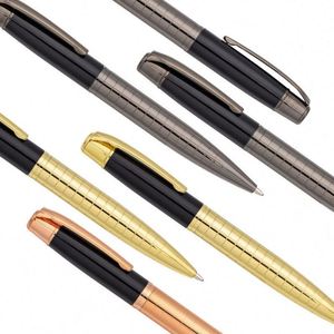 Custom Logo Executive Business Office Gift High End 1.0 mm Smooth Writing Metal Ballpoint <b>Pens</b> Gun Black Engraved Logo - Product Image 6