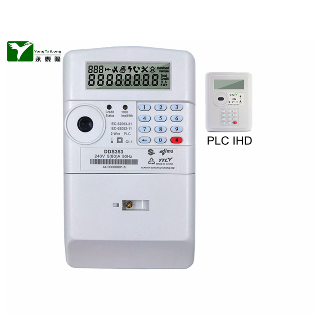 YTL Prepaid Meter Split Type 1P 2W Sub Meter Approved STS Meter Submeter