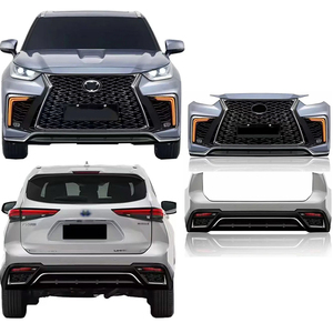 Kit de Carrocería para <span class=keywords><strong>Toyota</strong></span> <span class=keywords><strong>Highlander</strong></span> <span class=keywords><strong>2022</strong></span> 2023 2024 Estilo LX600, Parachoques Delantero, Piezas de Modificación Exterior de Plástico PP - Product Image 1