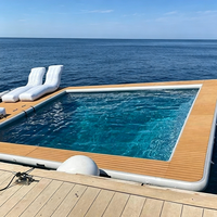 Plateforme flottante gonflable robuste, radeau flottant sur mesure pour les loisirs aquatiques en plein air