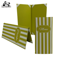 Porte-menu en tissu lin style Provence, vintage à rayures, pour hôtellerie et événements de jardin