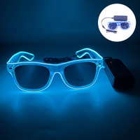 Lunettes LED lumineuses pour fêtes, lunettes amusantes transparentes à LED clignotantes pour Noël, Pâques, Nouvel An