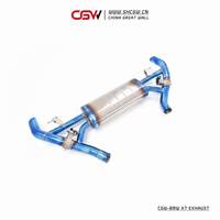 Tuyau d'échappement arrière en alliage de titane avec soupapes pour BMW G07 X7 3.0T