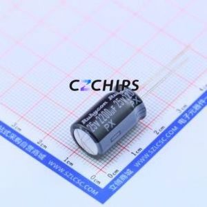 Condensador Electrolítico de Aluminio de Orificio Pasante 25PX2200MEFC12.5X20, Orificio Pasante, D12.5xL20mm 2200uF 20% 25V 1.09A-120Hz - Product Image 1