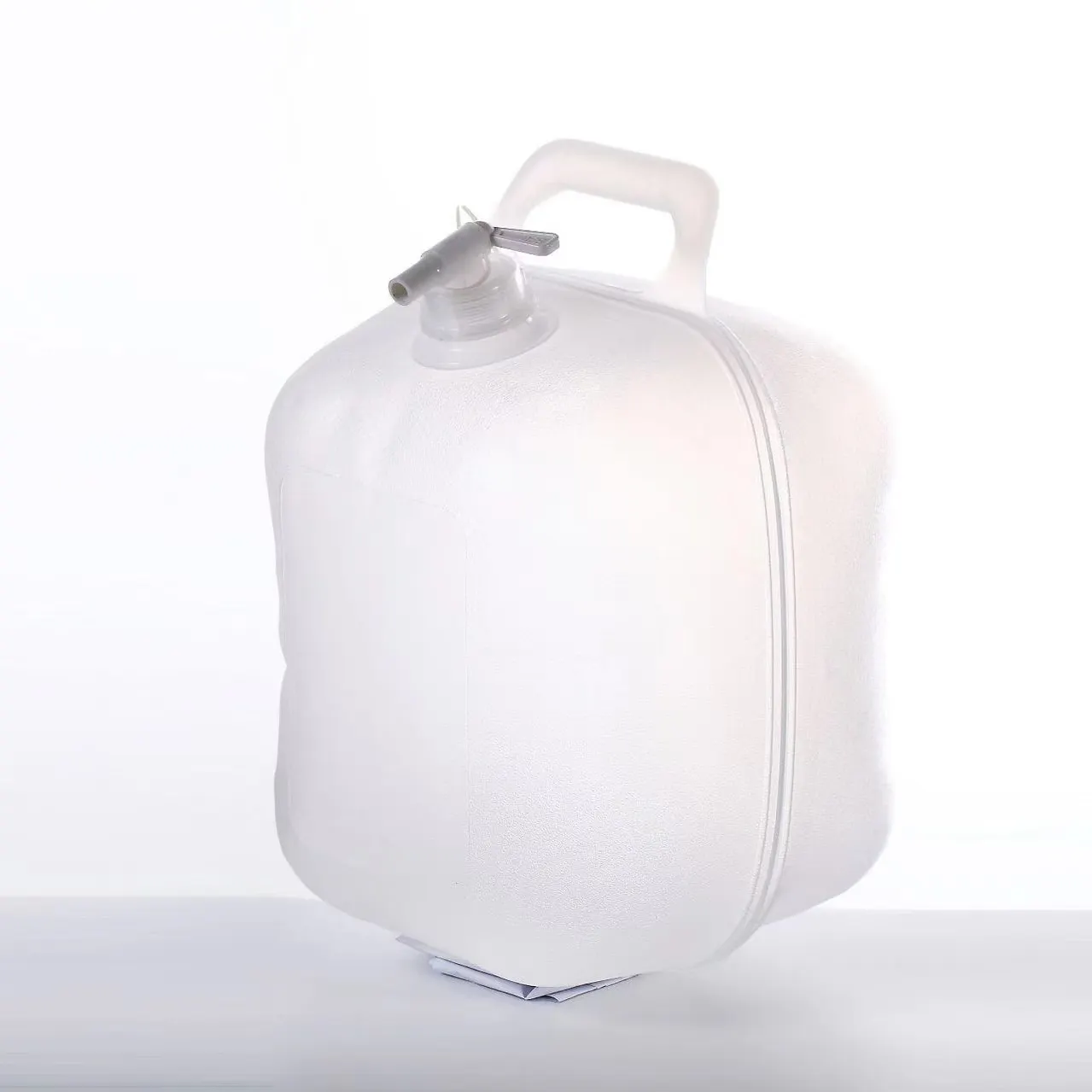 Food Grade LDPE Collapsible Water Flask Bottle Storage Carrier Bag 2.6 Gallon Emergency Jug Container