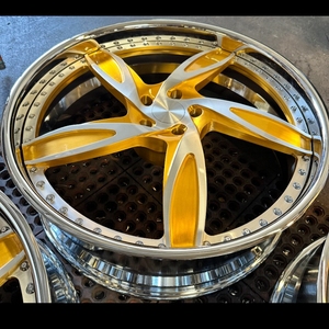 Rines de Auto Forjados de 2 Piezas Personalizados Hunt, <span class=keywords><strong>22</strong></span>, 24, 26 Pulgadas, Borde Pulido, Plato Profundo, Ruedas de Aluminio para Chevy Dodge - Product Image 5