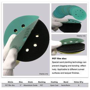 PMS 125mm 7holesGreen Film Sandpaper Disc Wet Dry Sandpaper <strong>Orbital</strong> <strong>Sander</strong> <strong>Pad</strong> Round Round Sanding Discs for Automotive - Product Image 3