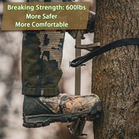 Sangle de fixation rapide pour bâton de trekking en bambou à 3 sections, support d'arbre, échelle, remplacement, fixation portable pour la randonnée, verrouillage rapide