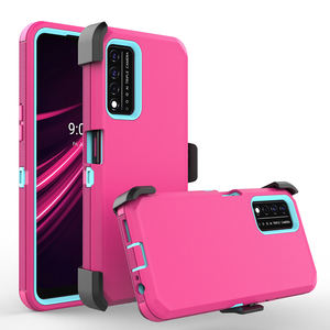 אופנה צבאי כיתה שכבה כפולה מגן כבד החובה מקרי טלפון סלולרי מכסה עבור T-mobile Revvl V + 5G נייד מגן מקרה - Product Image 3