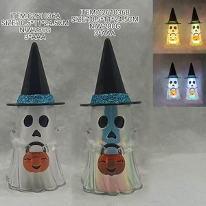 Jouet à presser lumineux LED d'Halloween, fantôme dans une citrouille, jouet anti-stress, fournitures de fête, cadeau pour enfants - Product Image 6