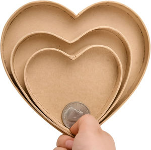 Boîte <span class=keywords><strong>en</strong></span> <span class=keywords><strong>papier</strong></span> kraft <span class=keywords><strong>en</strong></span> forme de coeur pour la fabrication d'accessoires de stockage cosmétiques bijoux cadeaux avec peinture - Product Image 3