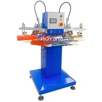 Machine de sérigraphie automatique 2 couleurs pour impression de chaussettes antidérapantes