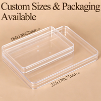 WEISHENG OEM ODM Contenants transparents en acrylique carrés, rectangulaires et ronds pour tiramisu, gâteaux, biscuits au chocolat, boîtes cadeaux en plastique PS