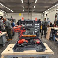 Ensemble de perceuse électrique rechargeable sans fil à vitesse variable Outils électriques sans clé à batterie au lithium pour béton industriel OEM