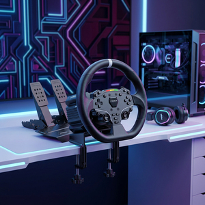 Ensemble complet de simulation de course automobile OZA R5 Pro Direct Drive, avec <span class=keywords><strong>volant</strong></span> ES Lite TSW et pédales SRP Lite2 <span class=keywords><strong>pour</strong></span> PC - Product Image 2