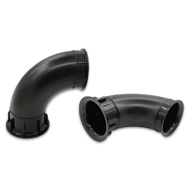 Curved 64x125 Black Plastic ABS Bent Air Woofer Speaker Accessories Box Vent Port Tube Used for 6.5 Inch to 8 Inch