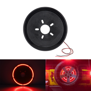 Indicateur de frein pour <span class=keywords><strong>Jeep</strong></span> <span class=keywords><strong>Wrangler</strong></span> TJ 1986-2019 fumé LED <span class=keywords><strong>pneu</strong></span> de secours 3ème feu stop roue arrière lampe - Product Image 2