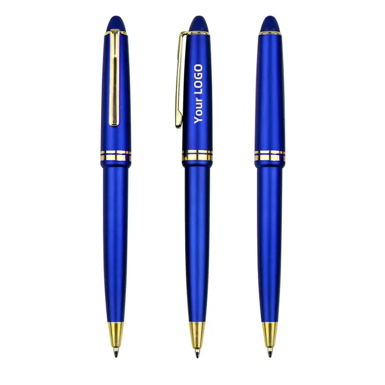 Promotional Novelty Touch Metal Aluminium customized pen Ball Point Pen Ballpoint pens with custom logo