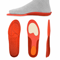 Semelles orthopédiques respirantes en PU AureRight, thermoformables, écologiques, avec coussinets de soutien de la voûte plantaire et stabilisateur de talon pour la course à pied