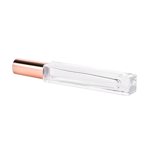 Botella Cuadrada de Vidrio Grueso de 10 ml, Superventas, <span class=keywords><strong>para</strong></span> Aceites Esenciales, Botella Cilíndrica con Gotero y <span class=keywords><strong>Rodillo</strong></span> <span class=keywords><strong>para</strong></span> Perfume - Product Image 2