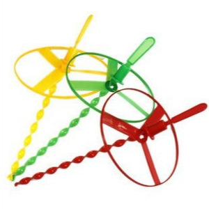 Flying Saucer Plastic Bamboo Dragonfly Toy For Children Age 5 To 7 Years Non <b>Light</b> Up <b>Push</b> Up Large Size - Product Image 5