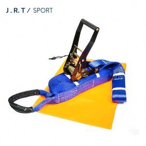 ชุดอุปกรณ์สำหรับกลางแจ้ง50ฟุต/15เมตรสายรัดแบนราบสำหรับฝึกสมดุลกีฬาเอ็กซ์ตรีม - Product Image 2