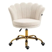Fauteuil pivotant de salle à manger en velours blanc avec pieds en métal chromé, style nordique moderne, pour la maison, avec roulettes – Meilleure vente