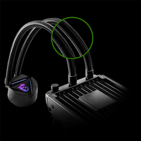 Refroidisseur MSI MAG CORELIQUID 120R 12 CM avec prise en charge ARGB, socket CPU Intel LGA 1150/1151~/2066 pour refroidissement par eau de bureau, radiateur