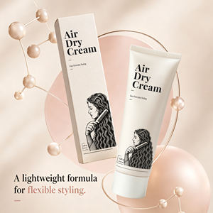 Air Dry Leave in <strong>Hair</strong> Cream Castor Oil Infused Anti Frizz Smoothing <strong>Hair</strong> <strong>Care</strong> No Heat <strong>Styling</strong> Repair Damaged <strong>Hair</strong> Cream 120ml - Product Image 4