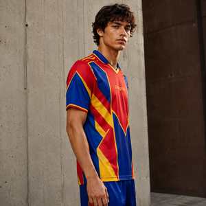 <span class=keywords><strong>Camiseta</strong></span> de Fútbol Personalizada con Bloques de Color Modernistas para Ligas Universitarias - Product Image 3