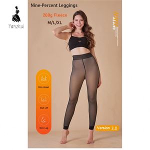Women Regular and Plus Size Thick High Waisted Winter Warm <strong>Tights</strong> <strong>Fleece</strong> <strong>Lined</strong> Leggings - Product Image 3