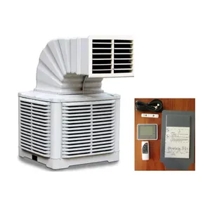 18000 CMH body plastic industrial evaporative air cooler conditioner with remote control