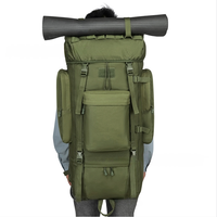 MKW5064 Sac à dos personnalisé 100L avec housse de pluie Sac à dos de randonnée en montagne à cadre interne pour l'extérieur Sac à dos tactique de grande capacité