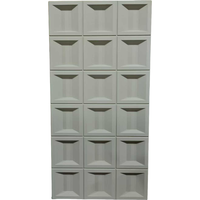 Revêtements muraux en pierre artificielle moderne en polyuréthane PU, designs géométriques en forme de champignon, panneaux en plastique pour la décoration des murs et le bardage des bâtiments