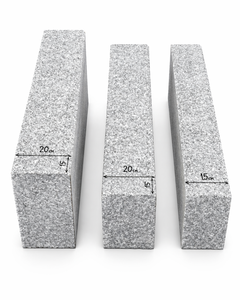 Natural Granite Curb <b>Stone</b> 100x150x1000 Grey Pinkish Polished Sawn Surface Kerbstone Outdoor Road <b>Landscaping</b> Durable - Product Image 2