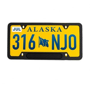 Custom Logo Carbon Fiber Surface Number Holder <b>License</b> Plate <b>Frame</b> - Product Image 2