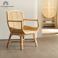 Chaises en rotin importées de Chine, design moderne et simple, structure en bambou, robustes et confortables, pour restaurants commerciaux, balcon, maison d'hôtes, modèle