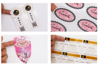 Impression d'étiquettes autocollantes en papier couché personnalisé pour l'emballage de produits alimentaires et de collations