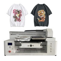Imprimante numérique à plat DTG Fninkjet Super Color 6560cm A2 avec deux têtes d'impression automatiques pour l'impression textile directe sur vêtements
