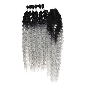 लोकप्रिय रूस में लंबे सिंथेटिक घुंघराले लहर मोड़ Crochet बाल ढीला गहरी लहर बाल बंडलों एक्सटेंशन सिंथेटिक ब्रेडिंग बाल - Product Image 4